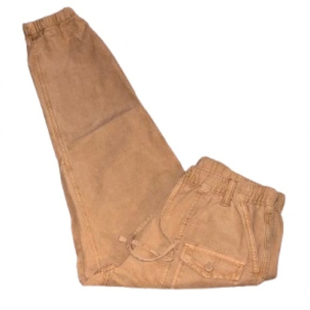 Aerie Light Brown canvas jogger Pants size S